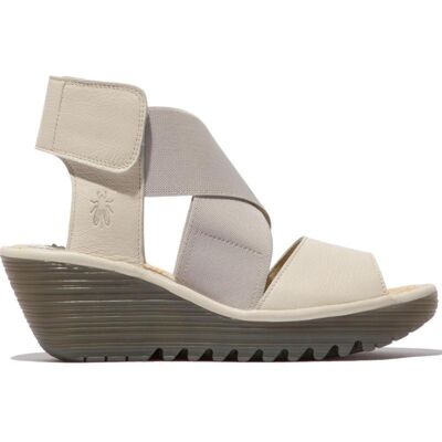 FLY LONDON Sandalia De Cuña Yuba 385 Blanca Blanco Talla 40 FLY LONDON Sandalia De Cuña Yuba 385 Blanca Blanco Talla 40