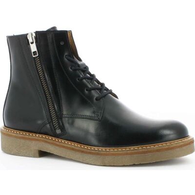 Kickers Botines Oxfoto De Piel Con Cremallera Y Cordones Negro Talla 39 Kickers Botines Oxfoto De Piel Con Cremallera Y Cordones Negro Talla 39