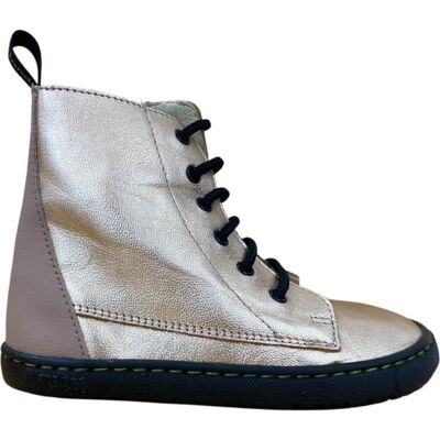 CRIOS Botines Chicago En Rosa Metálico Con Cordones Talla 34 CRIOS Botines Chicago En Rosa Metálico Con Cordones Talla 34