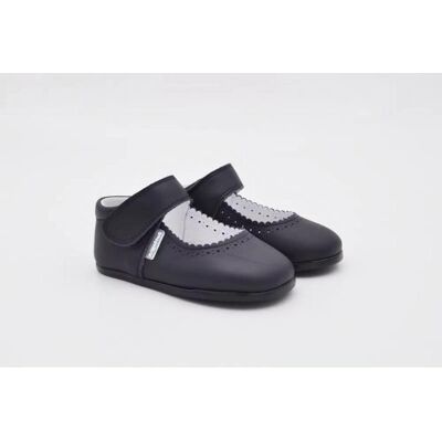 ANGELITOS Pepito Merceditas Respetuosas Piel Modelo 540 Azul Azul Talla 21 ANGELITOS Pepito Merceditas Respetuosas Piel Modelo 540 Azul Azul Talla 21
