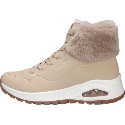 Skechers Botas 167274 Sand Durabuck-Faux Fur Beige Mujer Talla 38.5 Skechers Botas 167274 Sand Durabuck-Faux Fur Beige Mujer Talla 38.5