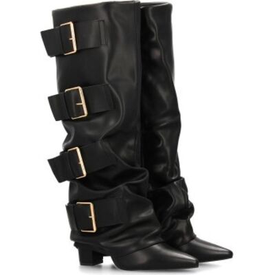 SPORT3PUNTO0 Botas Altas De Cuero Con Hebillas Modelo 7677a Varios Colores Talla 38 SPORT3PUNTO0 Botas Altas De Cuero Con Hebillas Modelo 7677a Varios Colores Talla 38