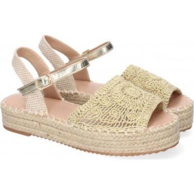 SPORT3PUNTO0 Alpargata Tf2638 Dorada Crochet Cuña Esparto Varios Colores Talla 37 SPORT3PUNTO0 Alpargata Tf2638 Dorada Crochet Cuña Esparto Varios Colores Talla 37