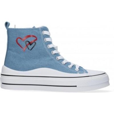 SPORT3PUNTO0 Zapatillas Altas De Lona La08 Con Diseño De Corazón Varios Colores Talla 38 SPORT3PUNTO0 Zapatillas Altas De Lona La08 Con Diseño De Corazón Varios Colores Talla 38