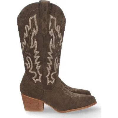 SPORT3PUNTO0 Botas Vaqueras Marrones Con Bordados Varios Colores Talla 41 SPORT3PUNTO0 Botas Vaqueras Marrones Con Bordados Varios Colores Talla 41