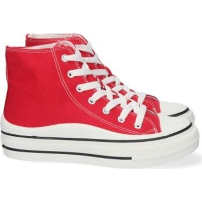 SPORT3PUNTO0 Zapatillas Altas Con Cordones Rojas Varios Colores Talla 38 SPORT3PUNTO0 Zapatillas Altas Con Cordones Rojas Varios Colores Talla 38