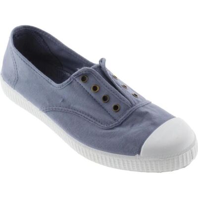 VICTORIA Zapatillas De Lona Con Elástico Para Mujer 106623 Azul Talla 39 VICTORIA Zapatillas De Lona Con Elástico Para Mujer 106623 Azul Talla 39