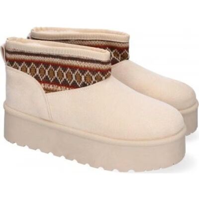 SPORT3PUNTO0 Botas De Plataforma Sl-729 Para Mujer Con Detalle Étnico Varios Colores Talla 41 SPORT3PUNTO0 Botas De Plataforma Sl-729 Para Mujer Con Detalle Étnico Varios Colores Talla 41