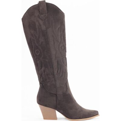 KESLEM Botas Altas Mujer X2617 Marrón Marron Talla 40 KESLEM Botas Altas Mujer X2617 Marrón Marron Talla 40