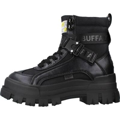 Buffalo Botas Aspha Com1 Vegan Nappa-Nylon Mujer Negro Negro Talla 39 Buffalo Botas Aspha Com1 Vegan Nappa-Nylon Mujer Negro Negro Talla 39