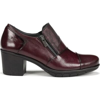 FLUCHOS Botín De Tacón F1802 En Piel Burdeos Talla 39 FLUCHOS Botín De Tacón F1802 En Piel Burdeos Talla 39