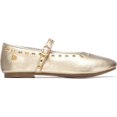XTI Zapatos Planos 153081 En Dorado Con Tachuelas Oro Talla 35 XTI Zapatos Planos 153081 En Dorado Con Tachuelas Oro Talla 35