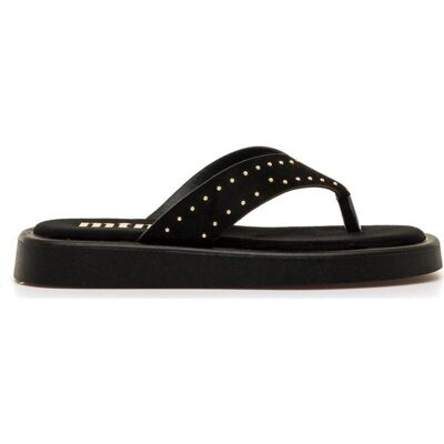 MTNG Sandalias 56257 Mujer Negro Con Tachuelas Negro Talla 41 MTNG Sandalias 56257 Mujer Negro Con Tachuelas Negro Talla 41