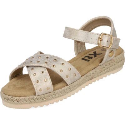 XTI Sandalias 153091 Con Tachas Para Niña Oro Talla 34 XTI Sandalias 153091 Con Tachas Para Niña Oro Talla 34