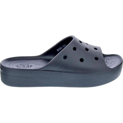 Crocs Chanclas Classic Platform Slide Mujer Negro Negro Talla 39 Crocs Chanclas Classic Platform Slide Mujer Negro Negro Talla 39