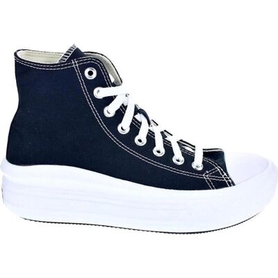 Converse Chuck Taylor All Star Move Hi Plataforma Negra Negro Talla 38 Converse Chuck Taylor All Star Move Hi Plataforma Negra Negro Talla 38