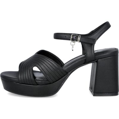 XTI Sandalias De Tacón De Plataforma Mujer Negro Negro Talla 36 XTI Sandalias De Tacón De Plataforma Mujer Negro Negro Talla 36
