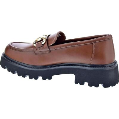 XTI Mocasines De Cuero Marrón Con Detalle Metálico Y Suela Track Camel Talla 36 XTI Mocasines De Cuero Marrón Con Detalle Metálico Y Suela Track Camel Talla 36