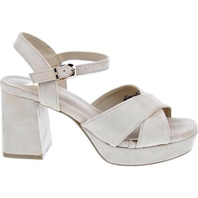 XTI Sandalias De Plataforma Con Tiras Cruzadas Beige Talla 37 XTI Sandalias De Plataforma Con Tiras Cruzadas Beige Talla 37