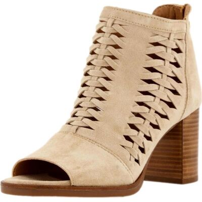ALPE Sandalia De Tacón Con Diseño Trenzado Para Mujer Marron Talla 39 ALPE Sandalia De Tacón Con Diseño Trenzado Para Mujer Marron Talla 39
