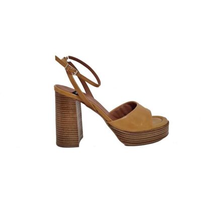 ANGEL ALARCON Sandalias De Tacón Angel Alarcón Para Mujer Marron Talla 40 ANGEL ALARCON Sandalias De Tacón Angel Alarcón Para Mujer Marron Talla 40