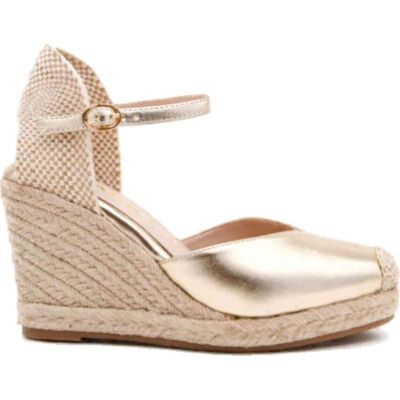 AZAREY Alpargata De Cuña Plateada Para Mujer Plateado Talla 35 AZAREY Alpargata De Cuña Plateada Para Mujer Plateado Talla 35