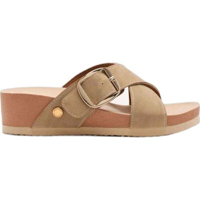 GIOSEPPO Winn Sandalias De Cuña Para Mujer Con Tiras Cruzadas 74512-P Beige Talla 37 GIOSEPPO Winn Sandalias De Cuña Para Mujer Con Tiras Cruzadas 74512-P Beige Talla 37