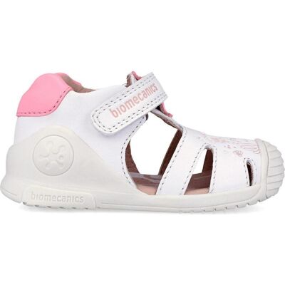 BIOMECANICS Sandalia Biogateo 262105 Para Bebé Blanco/rosa Blancoc050 Talla 25 BIOMECANICS Sandalia Biogateo 262105 Para Bebé Blanco/rosa Blancoc050 Talla 25