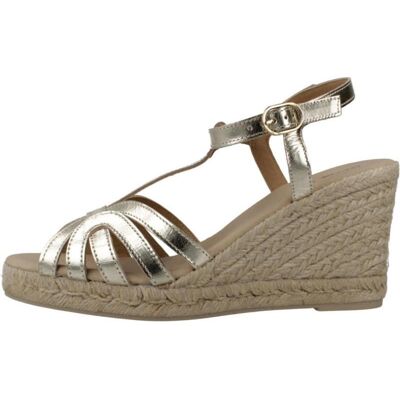 Geox Sandalia Gelsa Cuña Plataforma Metalizada C2012 Talla 39,5 Geox Sandalia Gelsa Cuña Plataforma Metalizada C2012 Talla 39,5