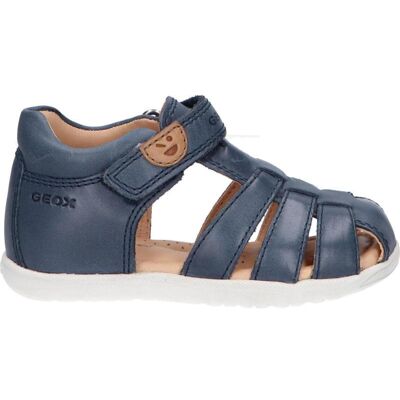 Geox Sandalia Infantil B254va Macchia, Cierre Velcro, Azul Marino C4002 Navy Talla 21 Geox Sandalia Infantil B254va Macchia, Cierre Velcro, Azul Marino C4002 Navy Talla 21