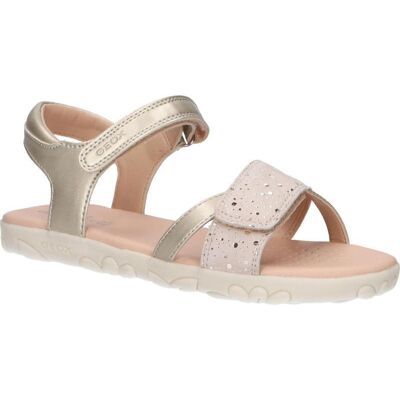 Geox Sandalias Haiti Con Cierre De Velcro C2012 Lt Gold Talla 35 Geox Sandalias Haiti Con Cierre De Velcro C2012 Lt Gold Talla 35