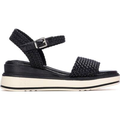 XTI Sandalia De Plataforma Con Tiras Trenzadas Negro Talla 39 XTI Sandalia De Plataforma Con Tiras Trenzadas Negro Talla 39