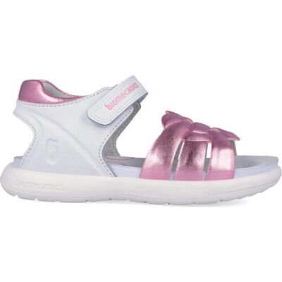 BIOMECANICS Sandalias 262209-A113 Con Detalle De Corazón Blanco-Rosa Talla 34 BIOMECANICS Sandalias 262209-A113 Con Detalle De Corazón Blanco-Rosa Talla 34