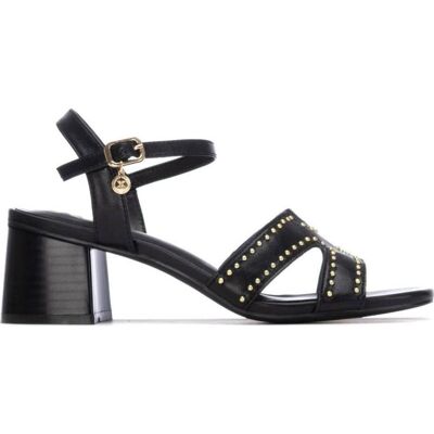 XTI Sandalias 145464 Con Tiras Tachonadas Y Tacón Bloque Negro Talla 38 XTI Sandalias 145464 Con Tiras Tachonadas Y Tacón Bloque Negro Talla 38