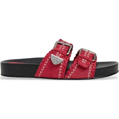 Pepe Jeans Sandalias Pls900006 Con Doble Hebilla Rojo Talla 40 Pepe Jeans Sandalias Pls900006 Con Doble Hebilla Rojo Talla 40