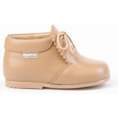 ANGELITOS Botines De Niña Botita Gales Piel 422 Camel Talla 24 ANGELITOS Botines De Niña Botita Gales Piel 422 Camel Talla 24