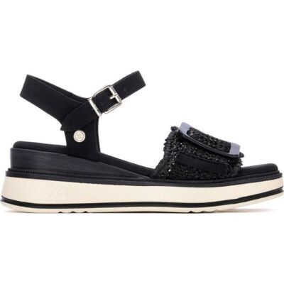XTI Sandalia Deportiva Con Cierre De Hebilla Y Plataforma Negro Talla 36 XTI Sandalia Deportiva Con Cierre De Hebilla Y Plataforma Negro Talla 36