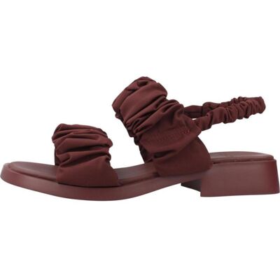 Camper Sandalias De Mujer Con Tiras Fruncidas Y Tacón Bajo Rojo Talla 38 Camper Sandalias De Mujer Con Tiras Fruncidas Y Tacón Bajo Rojo Talla 38