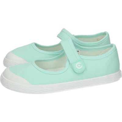 CONGUITOS Merceditas De Lona Cosh335001 Color Aqua Talla 33 CONGUITOS Merceditas De Lona Cosh335001 Color Aqua Talla 33