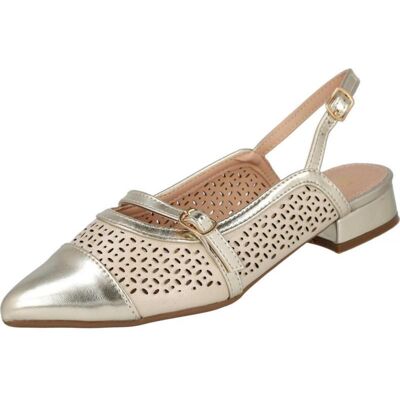 BUBBLE BOBBLE Bailarinas Destalonadas Bl2618-3 Oro Talla 36 BUBBLE BOBBLE Bailarinas Destalonadas Bl2618-3 Oro Talla 36