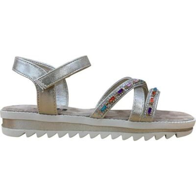 XTI Sandalia 153123 Con Cierre De Velcro Gold Talla 34 XTI Sandalia 153123 Con Cierre De Velcro Gold Talla 34