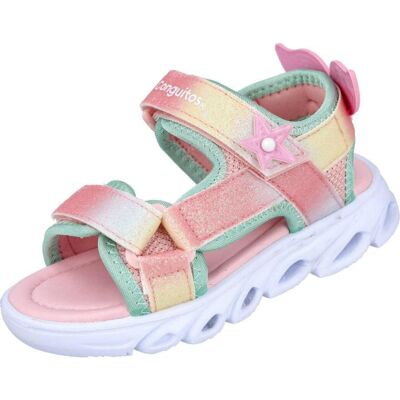CONGUITOS Sandalias Con Luces Y Detalle De Estrella Arcoíris Cosh260018 Rosa Talla 28 CONGUITOS Sandalias Con Luces Y Detalle De Estrella Arcoíris Cosh260018 Rosa Talla 28
