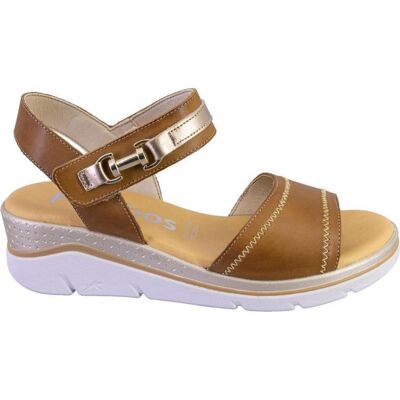 FLUCHOS Sandalias F2427 En Piel Camel Talla 38 FLUCHOS Sandalias F2427 En Piel Camel Talla 38