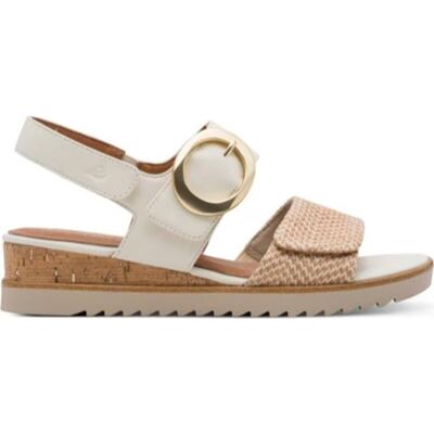 JANA Sandalia 28776 Con Hebilla Y Plataforma Blanco Talla 37 JANA Sandalia 28776 Con Hebilla Y Plataforma Blanco Talla 37