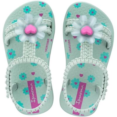 IPANEMA Sandalias Con Detalle Floral Ip83355 Verde Talla 24 IPANEMA Sandalias Con Detalle Floral Ip83355 Verde Talla 24