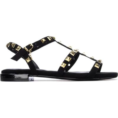 XTI Sandalia 145488 Con Tachuelas Negro Talla 39 XTI Sandalia 145488 Con Tachuelas Negro Talla 39