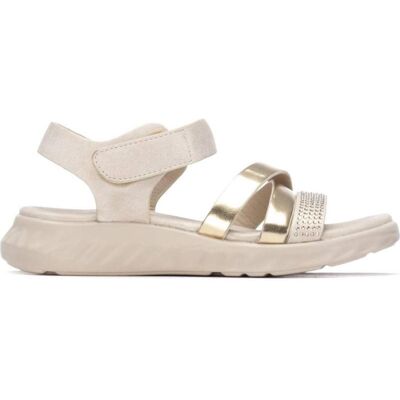 XTI Sandalias Planas 153074 Beig Talla 34 XTI Sandalias Planas 153074 Beig Talla 34
