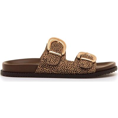 MTNG Sandalias 55493 Con Doble Hebilla Marrón Talla 40 MTNG Sandalias 55493 Con Doble Hebilla Marrón Talla 40