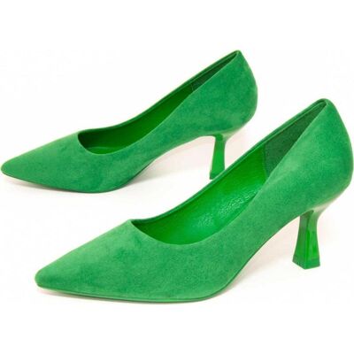 MONTEVITA Stiletto Clásico De Tacón Medio Con Punta Fina Green Talla 39 MONTEVITA Stiletto Clásico De Tacón Medio Con Punta Fina Green Talla 39