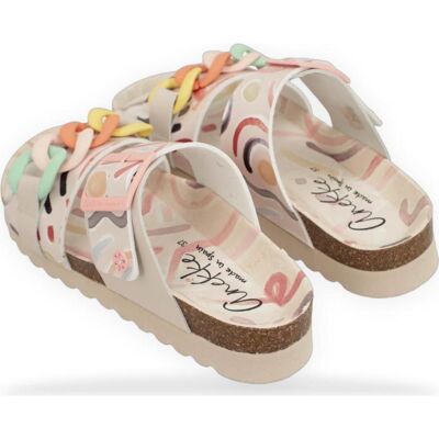 ANEKKE Sandalias Lugo 423 Con Detalles En Cadena Y Estampado Multicolor Multicolor Talla 41 ANEKKE Sandalias Lugo 423 Con Detalles En Cadena Y Estampado Multicolor Multicolor Talla 41
